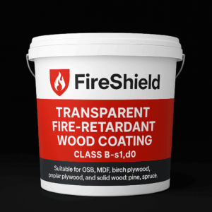 FireShield Transparent Economic – Intumescent Fire Retardant Coating for Wood (B-s1,d0)