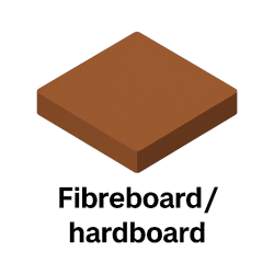 Fibreboard Hardboard fire retardant