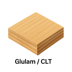 Glulam CLT fire retardant