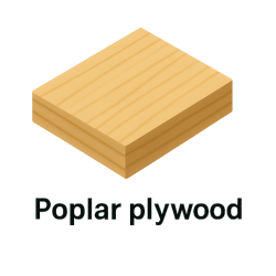 Poplar plywood fire retardant