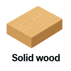 Solid wood fire retardant
